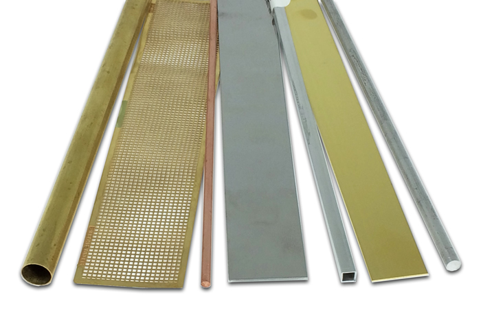 assorted metal tubing and sheet