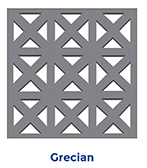 grecian perforated sheet metal
