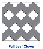 full leaf clover perforated sheet metal 