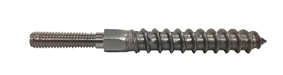 Railing Tools & Accessories - Stainless Steel Dowel Screw 13/64" Dia w/ Thread (Right) Wood Adapter