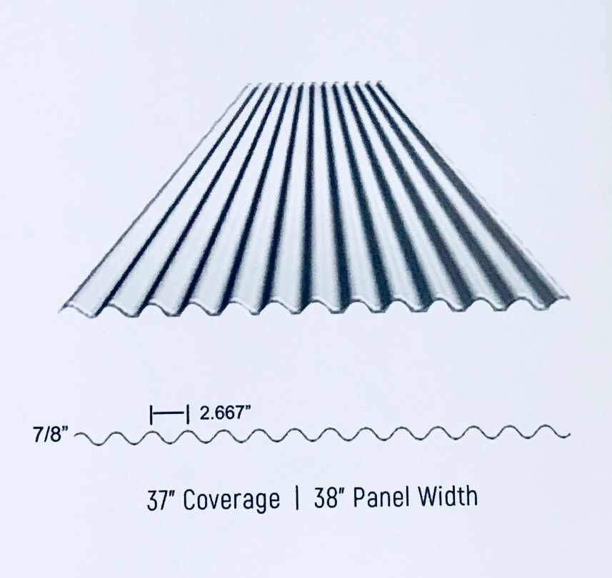 Weathering Steel Corrugated Sheet VIN24W12.