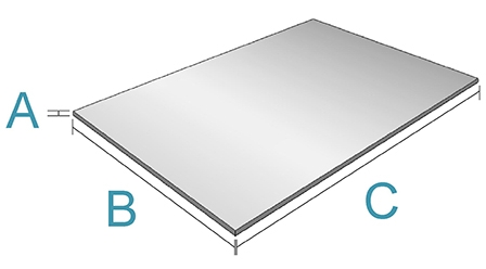1/4" Aluminum Diamond Plate Sheet Plate 6" x 6" set of 4