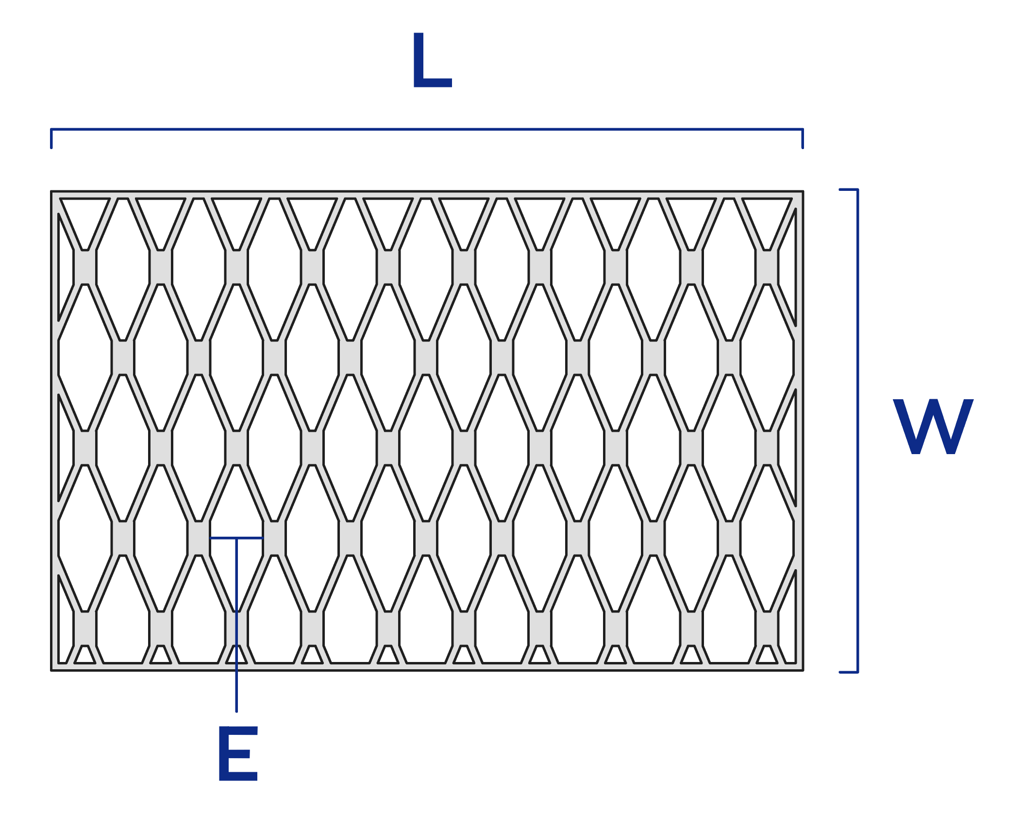 Expanded steel diagram