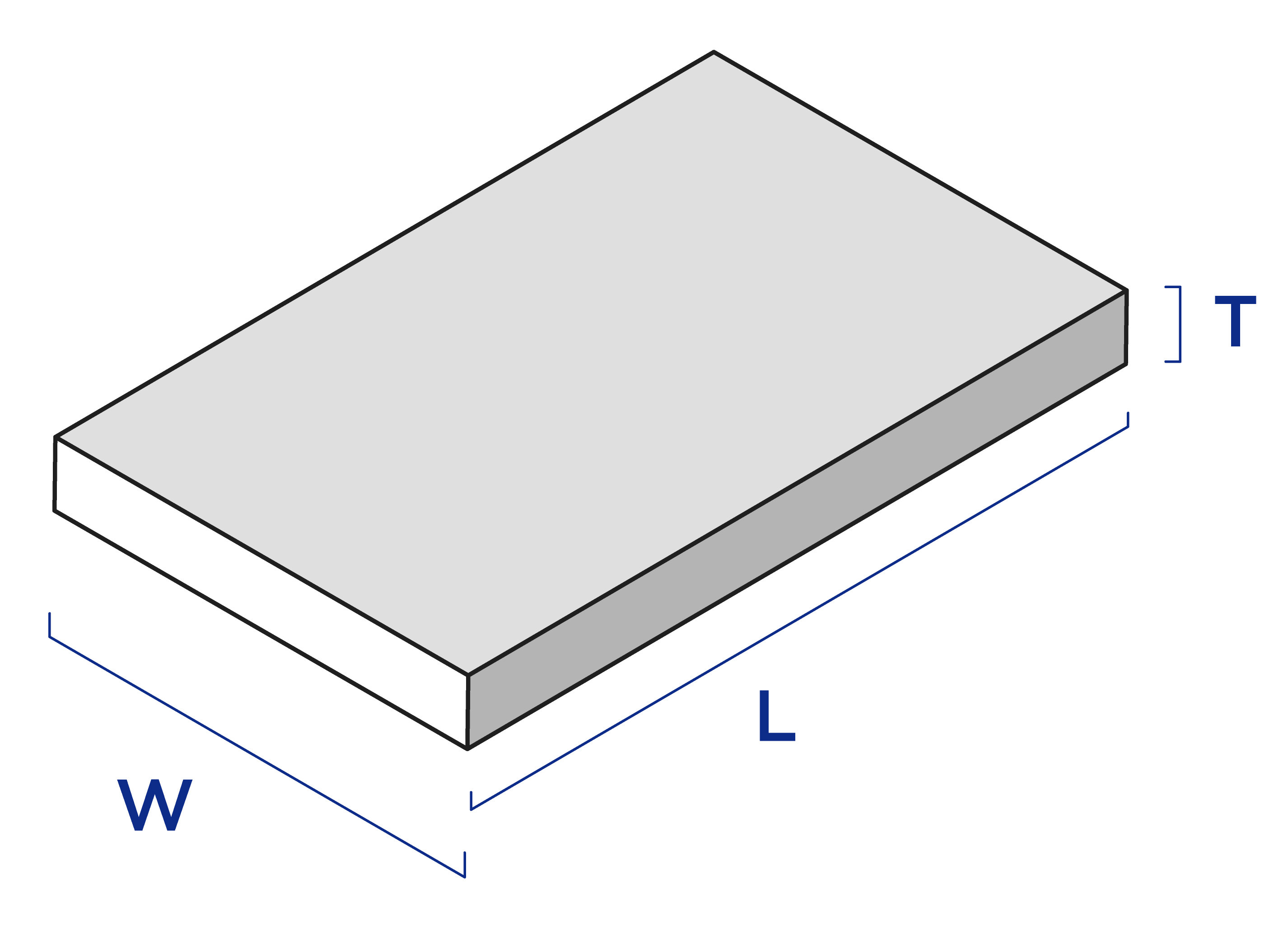 Diagram that shows how to measure a baseplate
